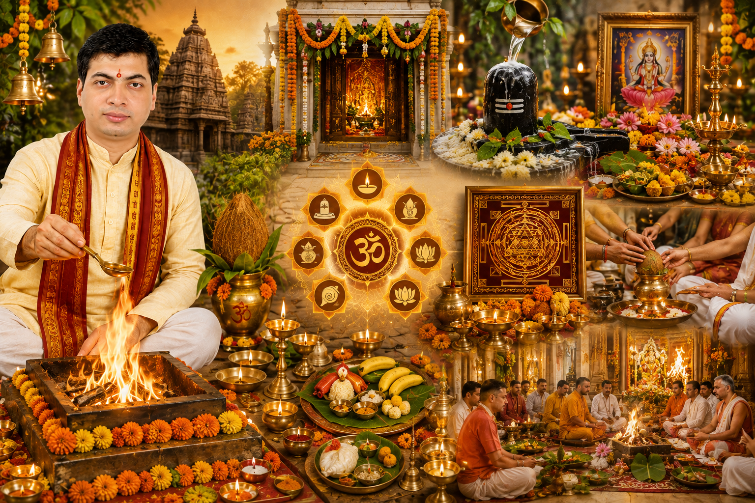 Abhishek & Deity Pujas conducted by Acharya Mahipati Joshi